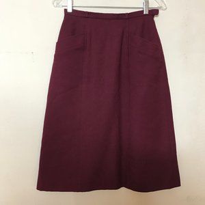 Vintage Pitlochry Made in Scotland 100% Wool A Line Skirt Fully Lined